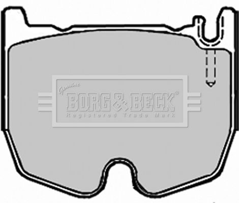 BORG & BECK Комплект тормозных колодок, дисковый тормоз BBP1919